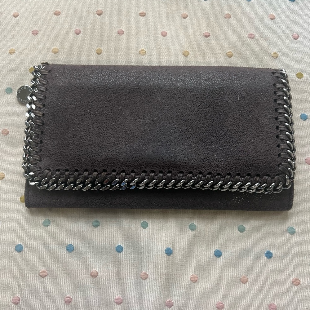 Stella McCartney Falabella Flap Wallet (brown)